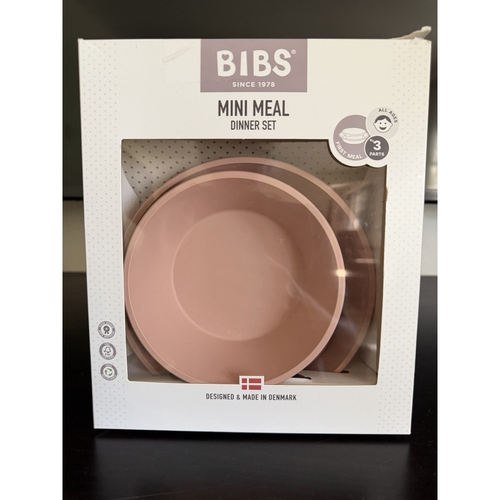 BIBS Mini Meal Set - 3 Pieces  - New In Box Made In Denmark